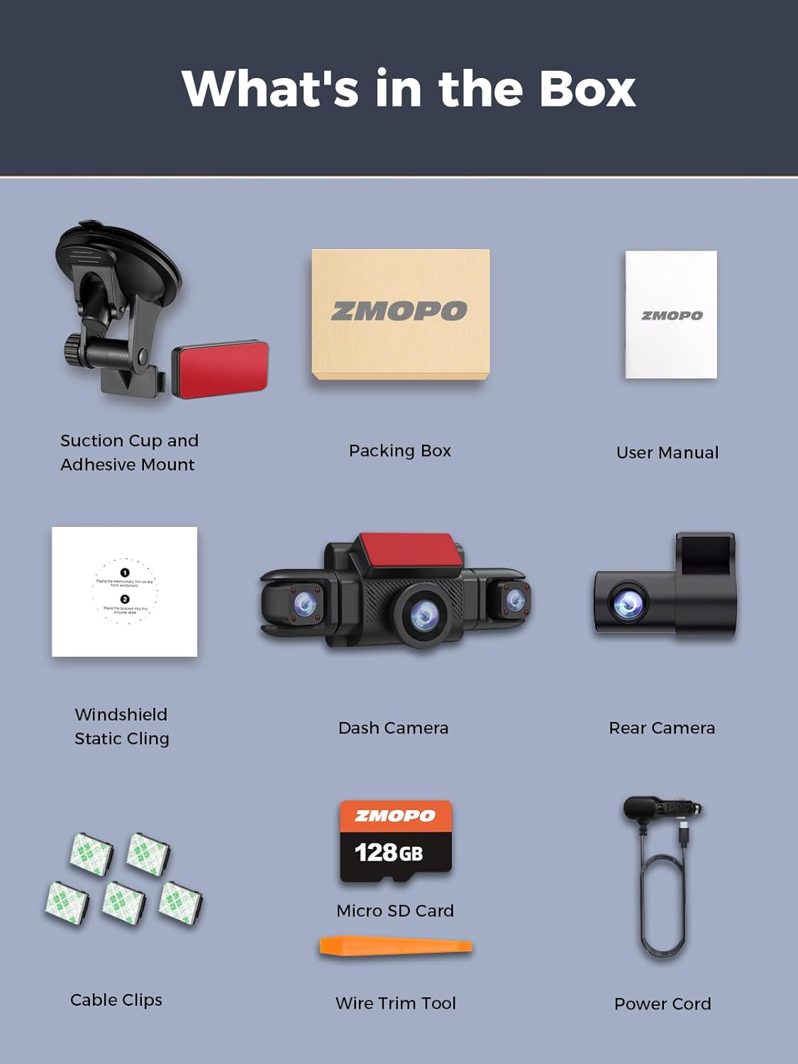 ZMOPO D435 Dash Cam